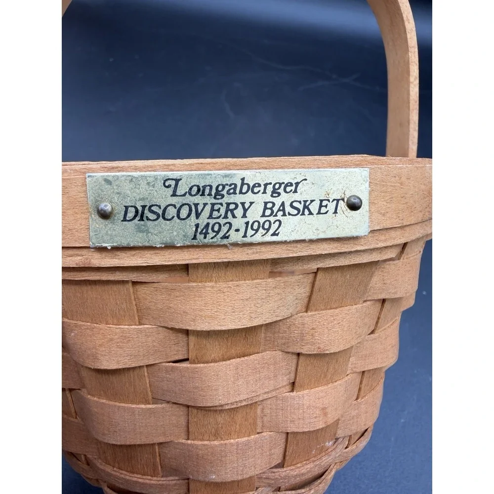 Longaberger 1992 Discovery Basket 🧺🔍 Handwoven Maple • Retired Collectible